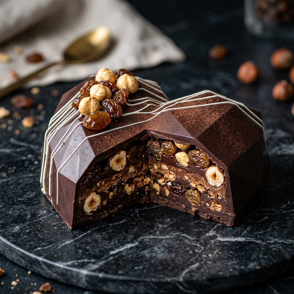 Hazelnut Raisins Truffle
